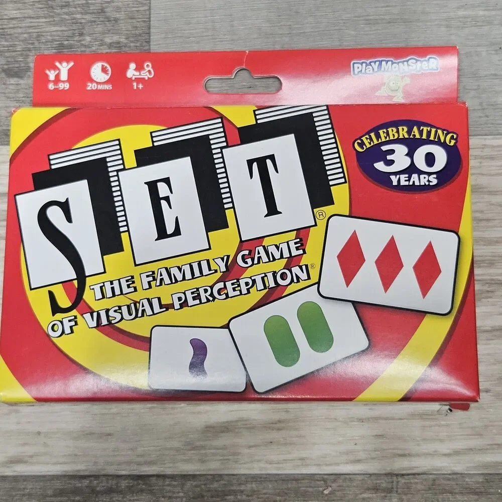 PlayMonster SET Card Game Family Visual Perception 30 Year Anniversary Boxed